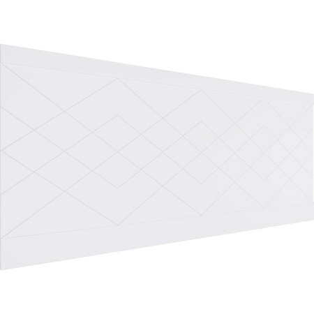 Ekena Millwork 40"H x 94 1/2"W Diamond Argyle PVC Wainscot Paneling Kit WPK40X94DMA